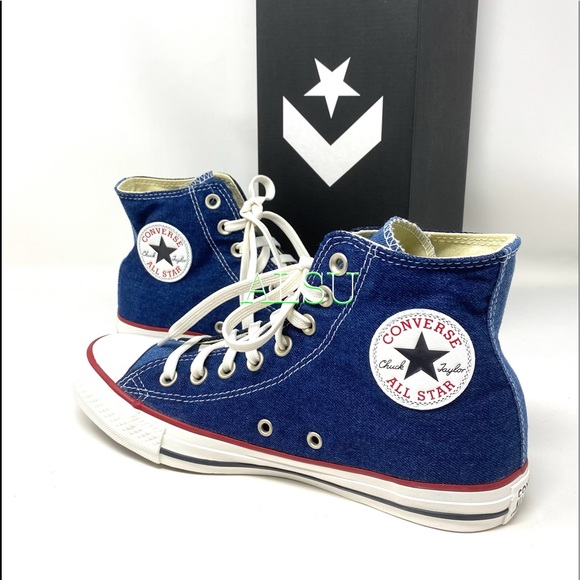 Converse Ctas High Top Canvas Jeans Dark Navy W - Picture 3 of 12